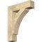 Ekena Millwork Thorton Block Rough Sawn Bracket, Douglas Fir, 4"W x 18"D x 22"H BKT04X18X22THR05RDF - alternate 1